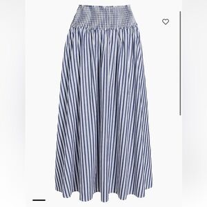 Hill house home Delphine nap skirt navy stripe